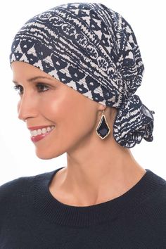 Cardani Easy On Pre Tied Head Scarf in Bamboo | Cancer Chemo Scarves Tie Scarves, Chemo Scarves, No Slip Headbands, Head Turban, Chemo Beanies, Head Scarf Tying, Ladies Head Scarf, Hair Wrap Scarf