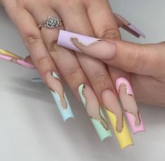 Etsy Press On Nails, Nail Art Elegant, Customized Nails, Toe Nail Colors, Rainbow Nails Design, Couture Nails, Pastel Nails Designs, Baby Blue Nails, 2024 Nails