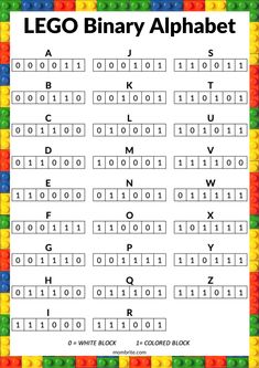 the lego alphabet worksheet for children to learn how to read and write letters