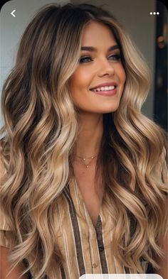 Dark Highlights In Blonde Hair, Fall Blonde Color Ideas, Blonde Ombre Hair Color For Brunettes, Dark Blonde For Fall, Ombre Brown Blonde Hair, Balayage With Dark Hair, Fall Hair Blonde Highlights, Fall Hair With Extensions, Makeup For Dark Blonde Hair