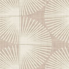 a beige and white wallpaper with sunbursts in the middle on it