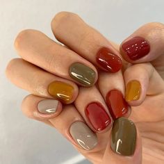 55 Cute Fall Nails Designs and Ideas Trending in Autumn 2023 Cute Nails For Fall, Minimal Nails, Fall Nail, Dream Nails, Funky Nails, Pretty Acrylic Nails, Dope Nails, Nail Polishes