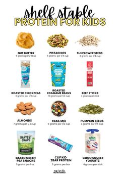 the top ten foods for kids to eat while they are in their own house, including nuts