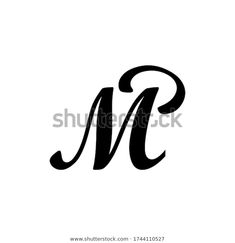 the letter m is inscribed in black ink