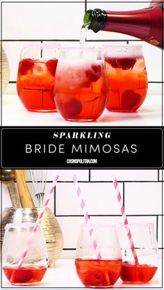 sparkling bride mimosas are the perfect way to celebrate your big day with friends and family