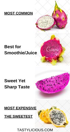 the different types of dragon fruit