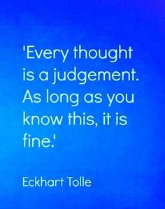 a blue background with a quote from echart tolle