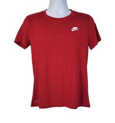 Plain Red T Shirt, Brand Recognition, Activewear Brands, Red Nike, Red Tshirt, Nike Shirts, Women Style, Nike Logo, Nike Dri Fit