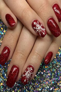 Whether you plan to decorate your nails yourself or look for a perfect nail inspiration to bring to your local nail salon, these 50+ Christmas nail art ideas will enhance your holiday mood.

There is something for everyone, from candy cane nails to Christmas geek nails, Santa Claus nails, and other cute Christmas characters to simple and complex holiday nail designs! Nails For Winter 2022, Cool Christmas Nails, Opi Gel Nail Colors, Snowflakes Nails, Nails For Winter, Christmas Nails Ideas, Nails Sparkly, Red Nails Glitter, Cherry Blossom Nails