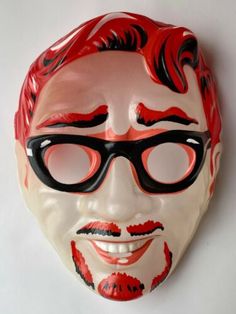 Vintage & Unused 1960s Austin Art Beatnik Halloween Costume Mask | eBay Vintage Halloween Masks, Halloween Video Game, Rob Halford, Austin Art, Monster Mask, Halloween Costume Mask, Costume Masks, Kids Labels, Judas Priest