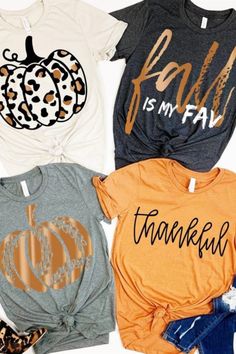 Fall Tees, Tee Ideas, Cricut Shirts, Fall Tops, Cute Shirt Designs, Silhouette Ideas