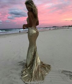 Golden Prom Dress, Backless Prom Dress, Pageant Life, Prom Dress Inspo, Prom 2023, Basic Girl, Prom 2024, Gold Prom Dresses, Prom Queen