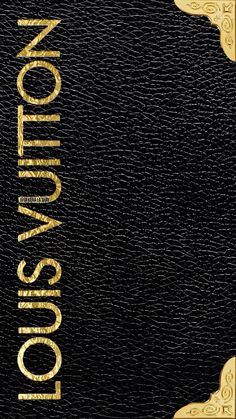 the front cover of a black book with gold lettering on it and an ornate border