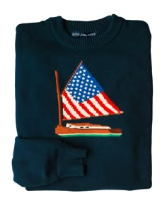 American Sail Intarsia Sweater Nantucket Sweater, Nantucket Vibes, American Vintage Clothing, Preppy Brands, Mobile Logo, Intarsia Sweater, Monogram Outfit, Sunglasses Strap, New England Style