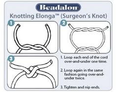 instructions on how to tie a knot