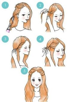 Lindo♡ Hair Steps, College Hair, Short Hair Makeup, Diy Wedding Hair, Cute Simple Hairstyles, Simple Hairstyles, Hair Things, Luscious Hair, Ladybug Anime