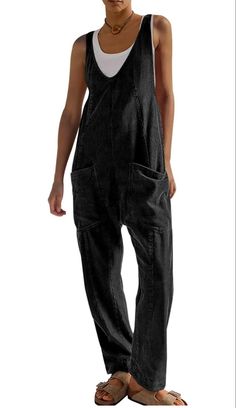 Corduroy | Overalls | Women’s Overalls | Women’s Fall Outfit | Fall Outfit | Jumpsuit V Neck, Corduroy Jumpsuit, Loose Overalls, Corduroy Overalls, Sleeveless Rompers, Overalls Women, Fall Outfit, Jumpsuits For Women, Fall Outfits