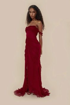 Mirror Palais, Prom Inspiration, Ruffle Gown, Fairy Dresses, Evening Dresses Elegant