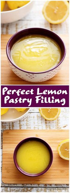 the perfect lemon pastry filling in a bowl