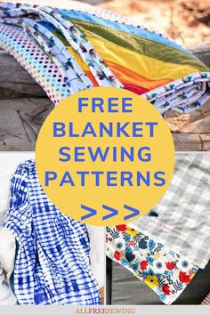 the free blanket sewing pattern is easy to sew