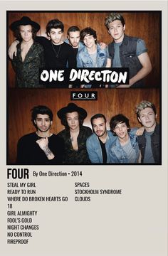 the one direction tour poster for four