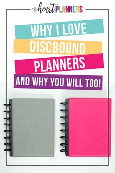 a notebook with the words why i love discound planners and why you will too