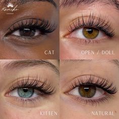 The beauty of lash extensions is that they are customisable to your liking and particular eye shape 😊 Fox Eye Vs Cat Eye Lash Extensions, Wide Eye Lash Extensions, Lash Extensions Styles Clusters, Best Lash Style For Eye Shape, Natural Glam Eyelash Extensions, Eyelash Extensions Butterfly, Kitten Eyelash Extensions Mapping, Doll Eye Vs Open Eye Lash Extensions, Lash Extensions For Eye Shape