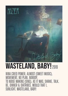 an advertisement for waterland baby featuring a man sitting in a chair