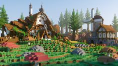 Minecraft Elven, The Lord Of Rings, Fantasy Minecraft, Lord Of Rings, Village Ideas, Minecraft Farm