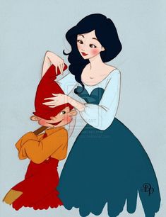 snow white and the seven dwarfs from disney's animated film, beauty and the beast