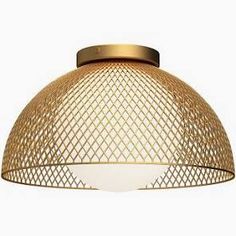 an image of a ceiling light that is gold