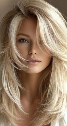 Layered Hairstyles For Straight Hair, Long Layered Hairstyles, Colors For 2024, Blonde Hair Colors, Hairstyles For Straight Hair, Light Curls, King Lebron, Trendy Nail Designs, Beautiful Blonde Hair