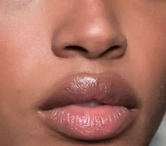 a close up shot of a woman's lips