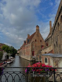 Canal, boat, flowers, Belgium, city break, vacation, holiday, bruges, river Ghent Belgium Aesthetic, Belgium Aesthetic, Ypres Belgium, Europe 2024, Ghent Belgium, Bruges Belgium, Senior Trip, Europe Winter