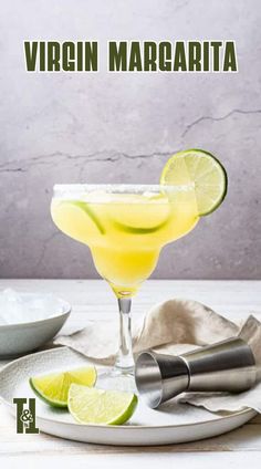 a margarita sitting on top of a white plate