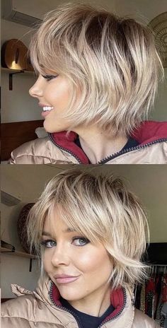 Edgy Short Hair, Bob Hairstyles For Fine Hair, Summer Hairstyles For Medium Hair, Short Hair Balayage, Short Hair Styles For Round Faces, Penteado Cabelo Curto, Short Hair Updo, Haircuts For Fine Hair, Short Hair Haircuts