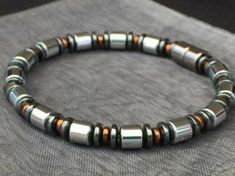 Magnetic Beads, Men Bracelets, Mens Bracelets, Magnetic Jewelry, Bracelet Pandora, Hematite Bracelet, Men's Bracelets, Beads Bracelet Design, Mens Beaded Bracelets