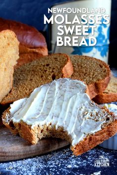 Every culture has traditional foods, and I can't think of one food that I associate with Newfoundland more than homemade bread. ​ ​Newfoundland Molasses Sweet Bread is both a tradition and a treat! Make this bread plain or add raisins or dried currants to suit your tastes! #molasses #bread #sweetbread #traditional #newfie #newfoundland