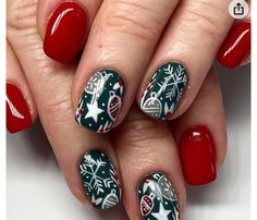 December Nails, Christmas Nail Art Designs, Holiday Nail Art, Christmas Nails Acrylic, Festival Nails, Stick On Nails, Christmas Nail Designs, Christmas Nail, Christmas Nail Art