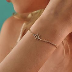 Heartbeat EKG Bracelet, Gift for Doctor and Nurse, Medical Bracelet Jewelry, 14k 18k 10k Solid Gold Bracelet Medical Student Gift This delicate heartbeat bracelet, also known as an EKG bracelet, is a perfect gift for doctors, nurses, and medical professionals. Crafted in 14k or 18k gold, it's a meaningful piece of medical jewelry that celebrates their dedication. Whether for a medical student or a seasoned professional, this bracelet is an ideal gift for showing appreciation, making it a thought Heartbeat Bracelet, Doctor And Nurse, Gift For Doctor, Medical Jewelry, Medical Student Gift, Solid Gold Bracelet, Medical Bracelet, Student Gift, Heart Bracelet