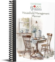 the front cover of a house hold management planner