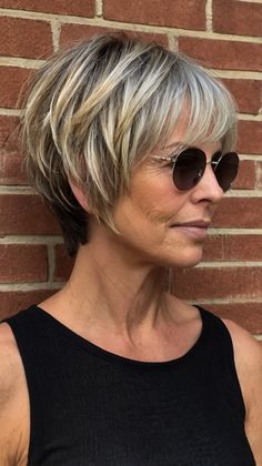 Short Hairstyles for Women Over 50 Easy Care Short Hairstyles Over 50, Short Hairstyle Women Over 50 Over 50 With Glasses, Over 50 Short Hairstyles, Textured Crop, Best Short Hairstyles, Short Shag, Shaggy Short Hair, Hairstyles For Women Over 50, Short Hairstyles For Thick Hair