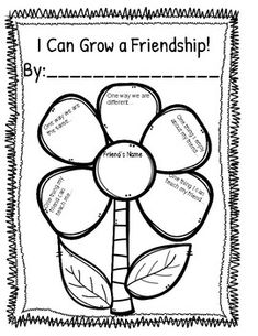 a flower with words that say i can grow a friend