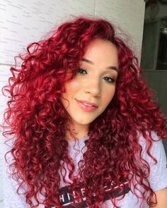 Red Hair Looks, Textured Curly Hair, Hair Color Caramel