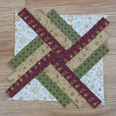 the quilts are laid out on top of each other to be used as coasters