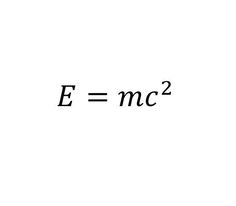 an electric field is shown with the symbol e = mc2 and m c 2