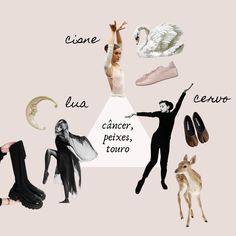 a collage of different types of women's shoes and their names in spanish