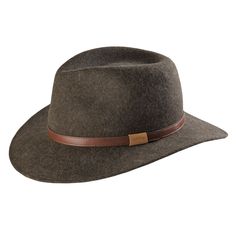 Brown Wool Felt Hat With Curved Brim, Winter Wool Wide Brim Hat, Wide Brim Wool Hat For Winter, Brown Wool Fedora Hat, Brown Wide Brim Felt Hat, Wool Felt Hat With Short Brim, One Size, Casual Short Brim Fur Felt Hat, Casual Wool Hat With Curved Brim, Wool Hats With Curved Brim For Fall