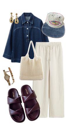 Summer Linen Pants, Linen Pants Outfit, Moda Chic, Cooler Look, Summer Linen, Mode Inspo, Mode Vintage, Fashion Mode, Looks Style