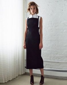 Pinafore dress, pattern №422 Rok Outfit, Black And White Outfit, Mode Tips, Apron Dress, Pinafore Dress, 2015 Fashion, 가을 패션, Mode Inspiration, Trendy Dresses